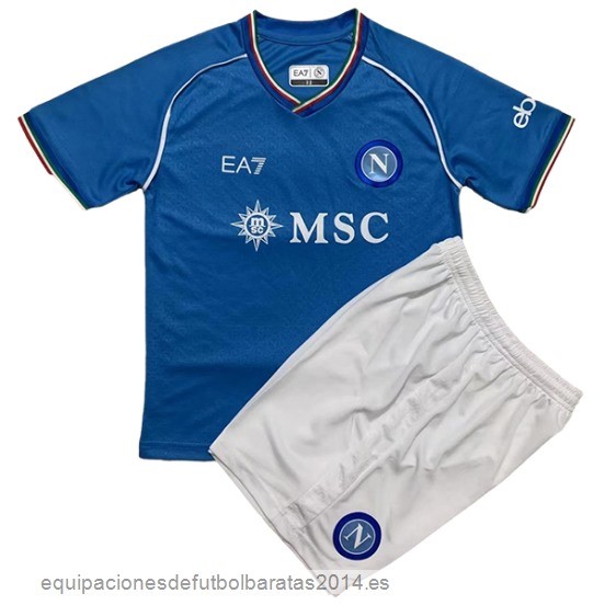 Nuevo 1ª Conjunto De Hombre Napoli 23/24 Azul Blanco Baratas